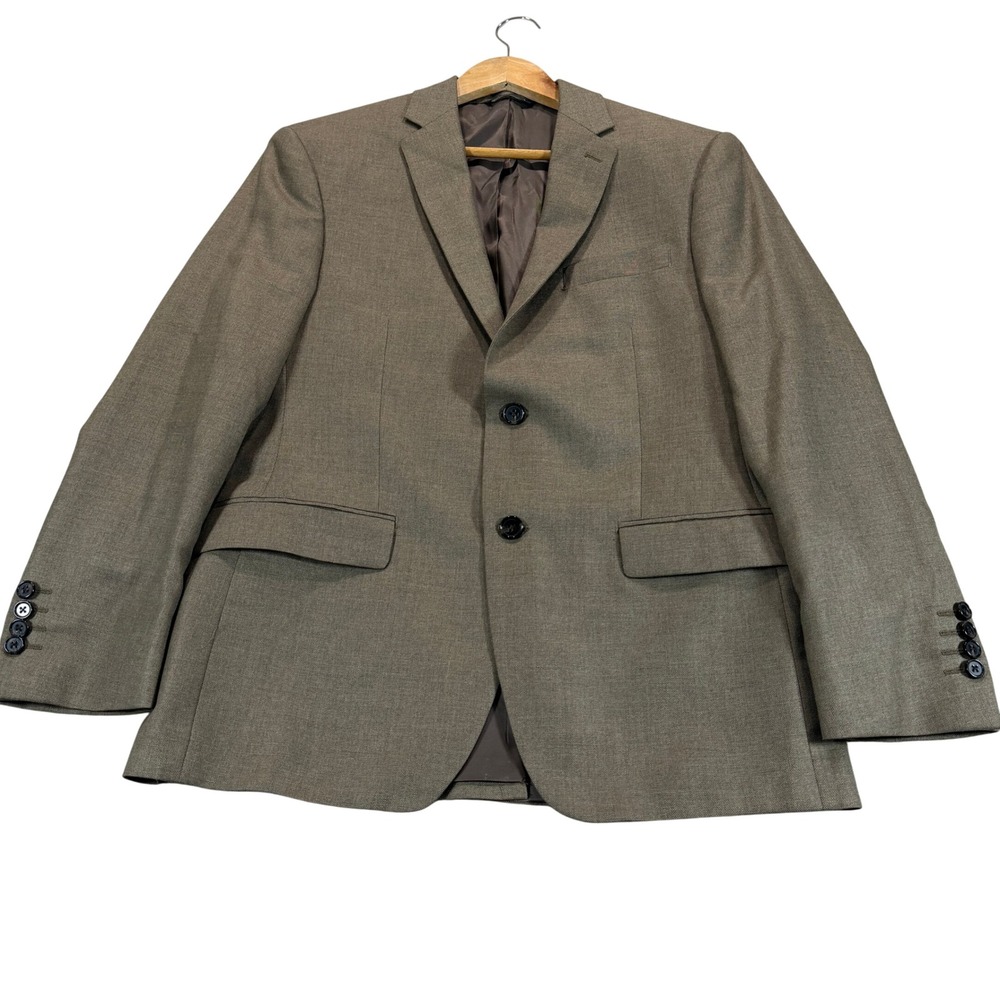 Ralph Lauren Mens 40S Short Silk Wool Blazer Brown 2-Button Sport Coat Casual